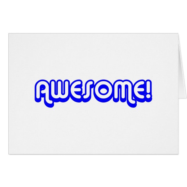 Retro 80s Awesome! Blue (Front Horizontal)
