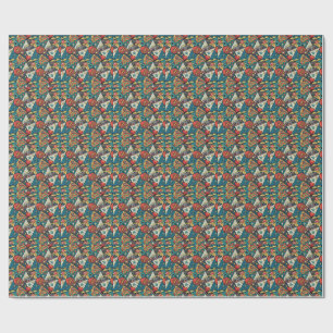 Retro 80s Boombox Bold Pop Art Comic Book Pattern Wrapping Paper