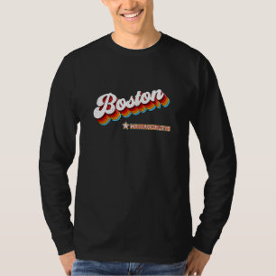 Retro 80s Boston Massachusetts Ma T-Shirt