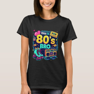 Retro 80s Bro Roller boombox Cassette Eighties Cos T-Shirt