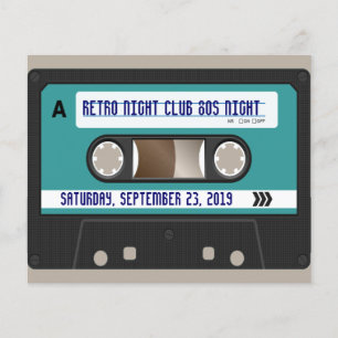 Retro 80s Cassette Mixtape Personalised Flyer