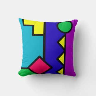 Retro 80s Colour Block Cushion