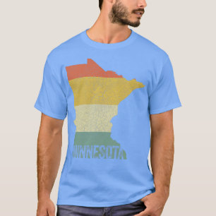 Retro 80s Distressed Vintage Sunset Minnesota T-Shirt