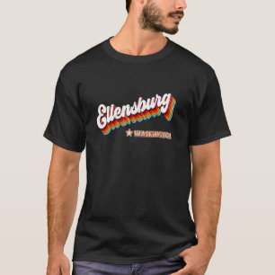 Retro 80s Ellensburg Washington Wa T-Shirt