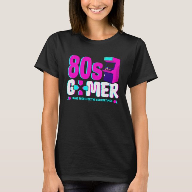 Retro 80s Gamer   Arcade OG Gamer Nostalgia Old Ga T-Shirt (Front)