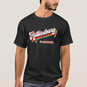 Retro 80s Hattiesburg Mississippi Ms T-Shirt