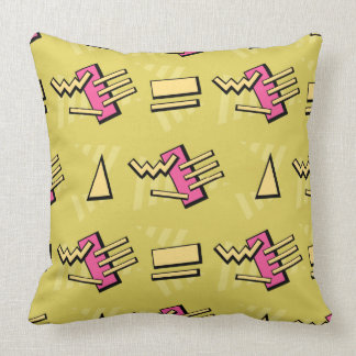 Retro 80s! (Hot Pink & Gold) Cushion