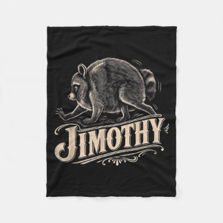 Retro 80s Jimothy Racoon Art Fleece Blanket