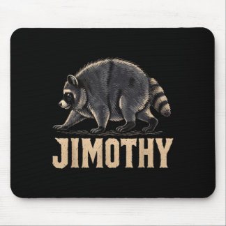 Retro 80s Jimothy Racoon Artwork Mouse Mat