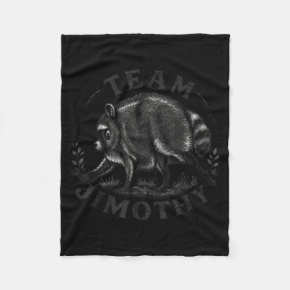 Retro 80s Jimothy Racoon Design 2 Fleece Blanket