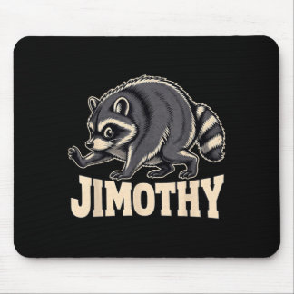 Retro 80s Jimothy Racoon Design Mouse Mat