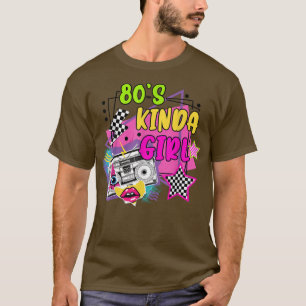 Retro 80s Kinda Girl Vintage Radio 80s Vibe Music T-Shirt
