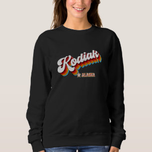 Retro 80s Kodiak Alaska Ak Sweatshirt