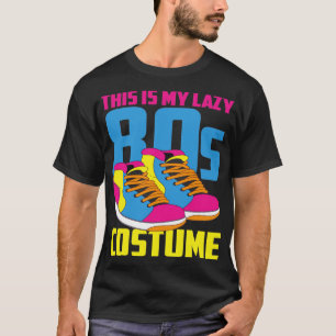 Retro 80s Lover Theme Party Lazy Costume Funny 80s T-Shirt