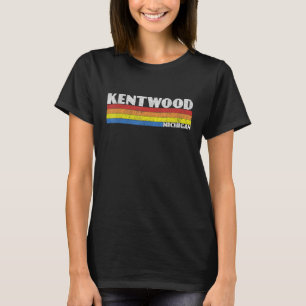 Retro 80s Michigan MI Souvenir Kentwood T-Shirt