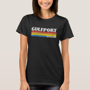 Retro 80s Mississippi MS Souvenir Gulfport T-Shirt