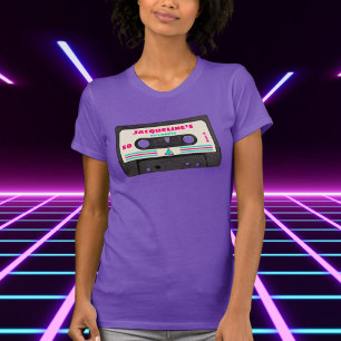 Retro 80s Music Mix Tape 50th Birthday Party  T-Shirt