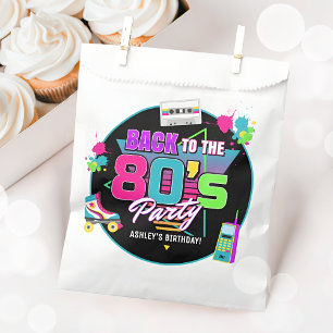 Retro 80's Neon Birthday Party Favour Bags