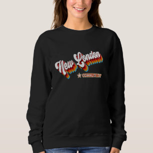 Retro 80s New London Connecticut Ct Sweatshirt