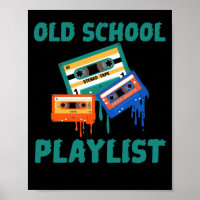 Retro 80s Old School Playlist Cassette Tape Music