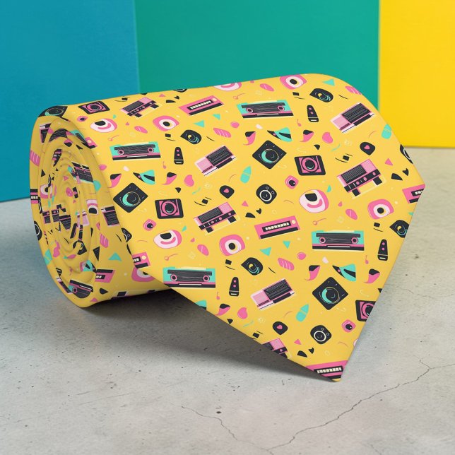 Retro 80s Pop Culture Custom Necktie (Creator Uploaded)