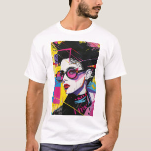 Retro 80s Pop Culture Pop Art Graphic T-Shirt