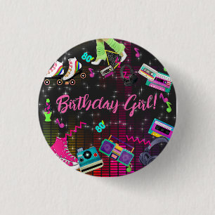 Retro 80's, Retro, Any Age 3 Cm Round Badge