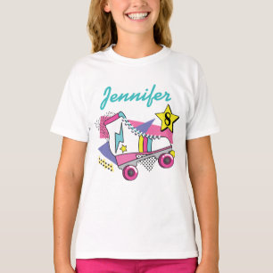 Retro 80's Roller Skate Party Birthday T-Shirt