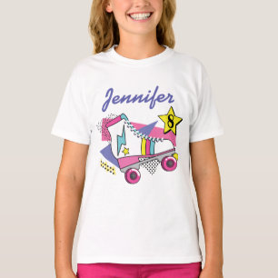 Retro 80's Roller Skate Party Birthday T-Shirt