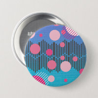 Retro 80s shapes illustration 3 ring binder