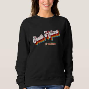 Retro 80s South Holland Illinois Il Sweatshirt