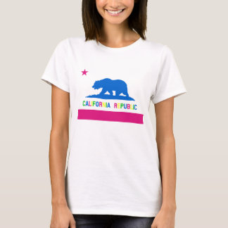 Retro 80s Style California Republic Flag T-Shirt