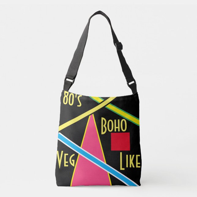 Retro 80's Style Shoulder Bag (Front)