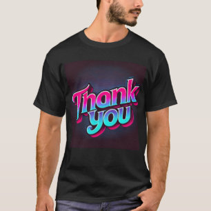 Retro 80s Thank You Mens T-Shirt