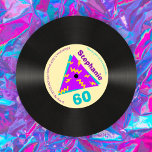 Retro 80s Themed 60th Birthday Party Faux Record Invitation<br><div class="desc">👉 Put a smile on a face with this retro 60th birthday party invitation on an 80’s faux vinyl record theme! - Simply click to personalise this design 🔥 My promises - This is unique - designed by me! - It is designed with you in mind 🙏 Thank you for...</div>