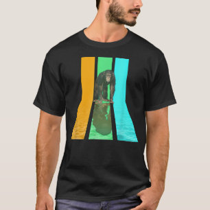 Retro 80s Vintage Style Chimpanzee T-Shirt
