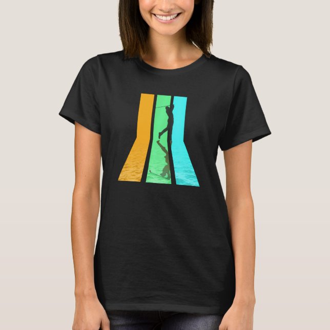 Retro 80s Vintage Style Golf T-Shirt (Front)