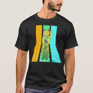 Retro 80s Vintage Style Lucky Cat T-Shirt