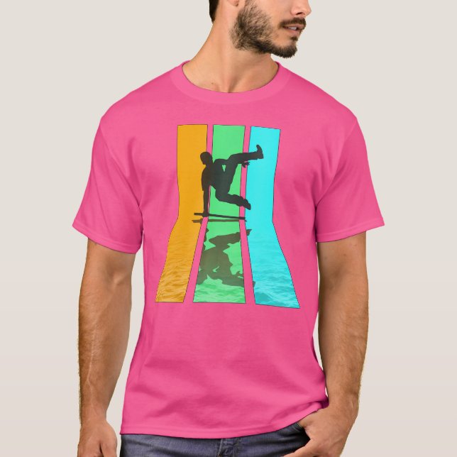 Retro 80S Vintage Style Parkour T-Shirt (Front)