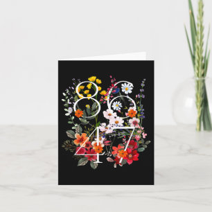 Retro 8647 Floral Anti Trump Liberal Political Card