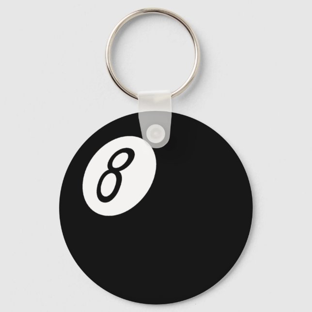 Retro 8-Ball Key Ring (Front)