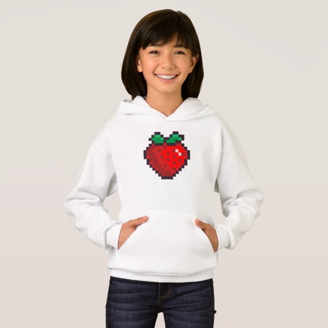 ..Retro 8 Bit Fruit strawberry  (Front Full)