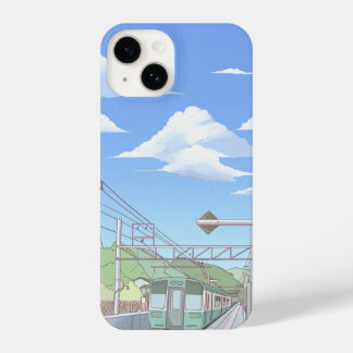 Retro 90s Aesthetic Anime Cityscape - Lo-Fi Night  iPhone 14 Case