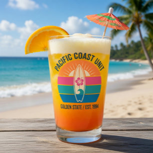 Retro 90s Beach Apparel - Pacific Coast Glass