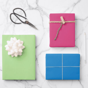 Retro 90s Color Block Wrapping Paper Sheet