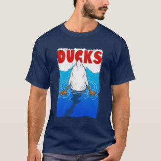 Retro 90s Duck Butt Pun Meme Men Women Funny Duck  T-Shirt