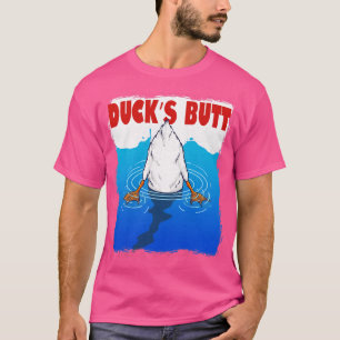 Retro 90s Duck Butt Pun Meme Men Women Funny Duck T-Shirt