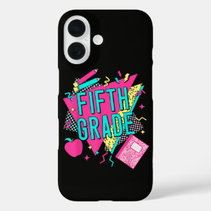 Retro 90s Grade Teacher Back to School iPhone 16 Case
