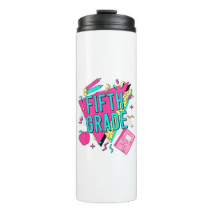 Retro 90s Grade Teacher Back to School Thermal Tumbler