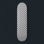 Retro 90s Grey Chequered Pattern Chequerboard Skateboard<br><div class="desc">Grey Chequered Pattern Retro 90s Chequerboard Skateboard</div>